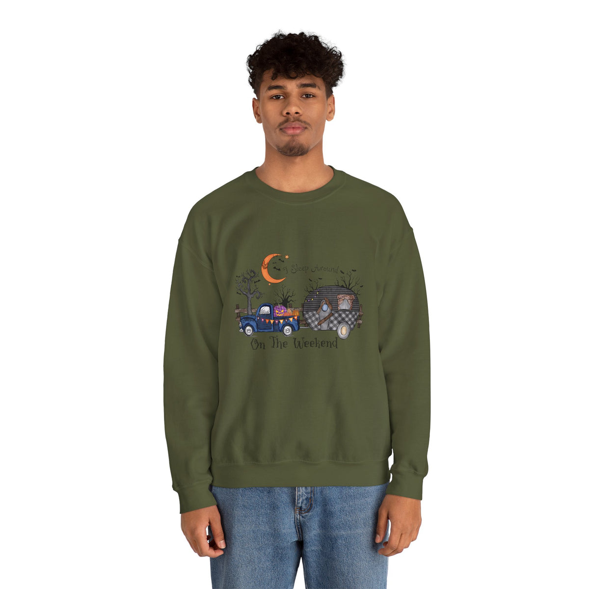 Sweatshirt Unisexe à Col Rond en Mélange Lourd