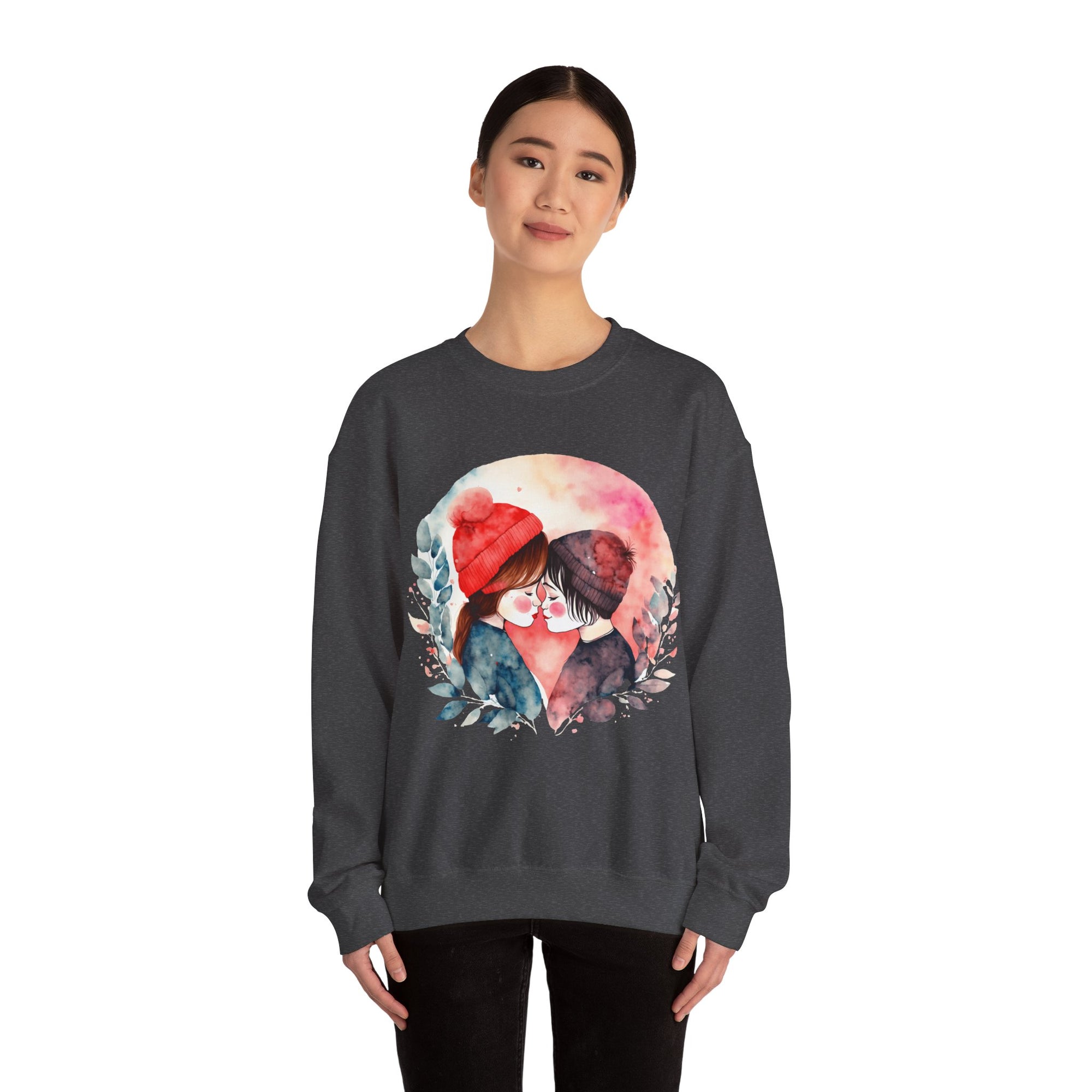 Sweatshirt Unisexe à Col Rond en Mélange Lourd