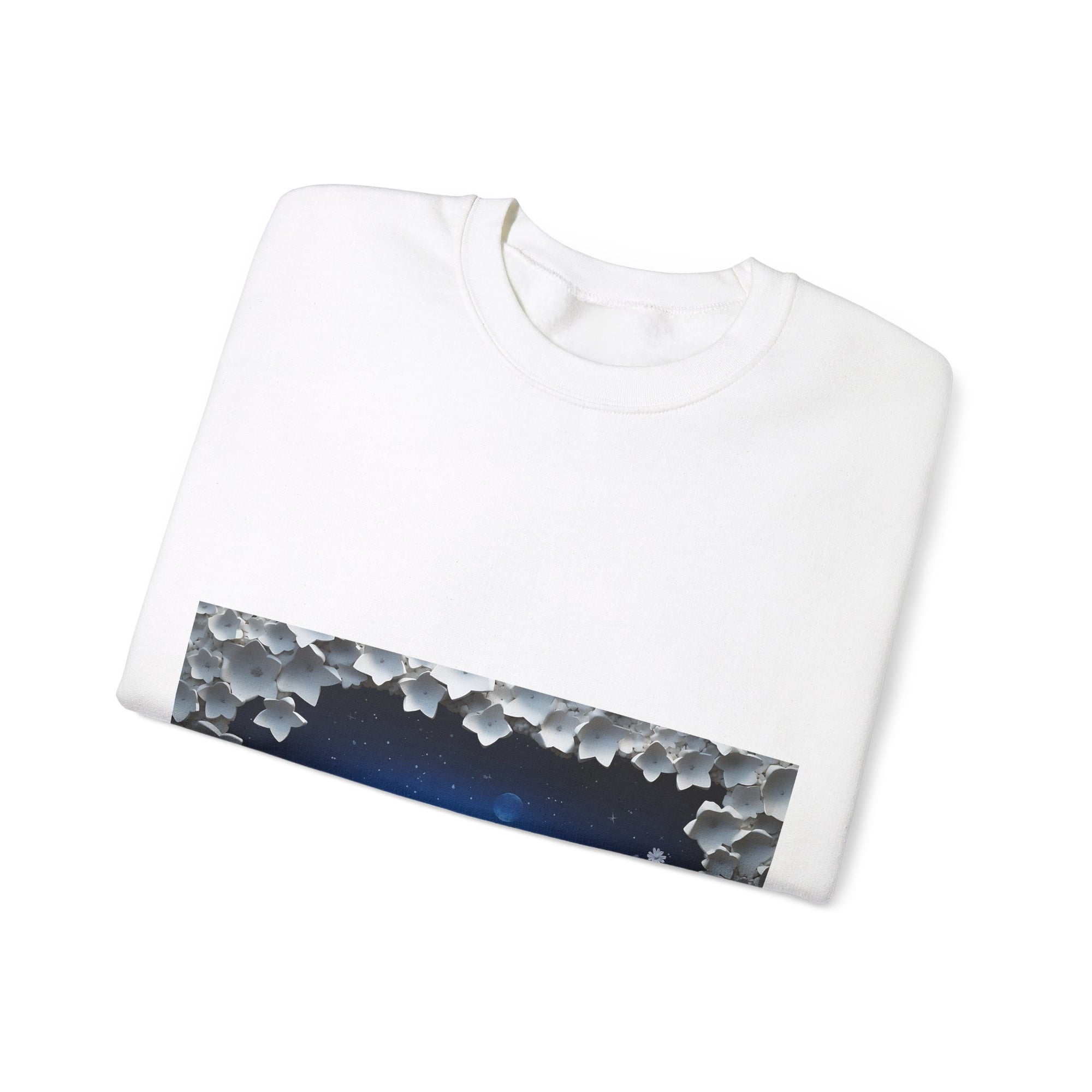 Sweat-shirt unisexe à col rond en mélange lourd