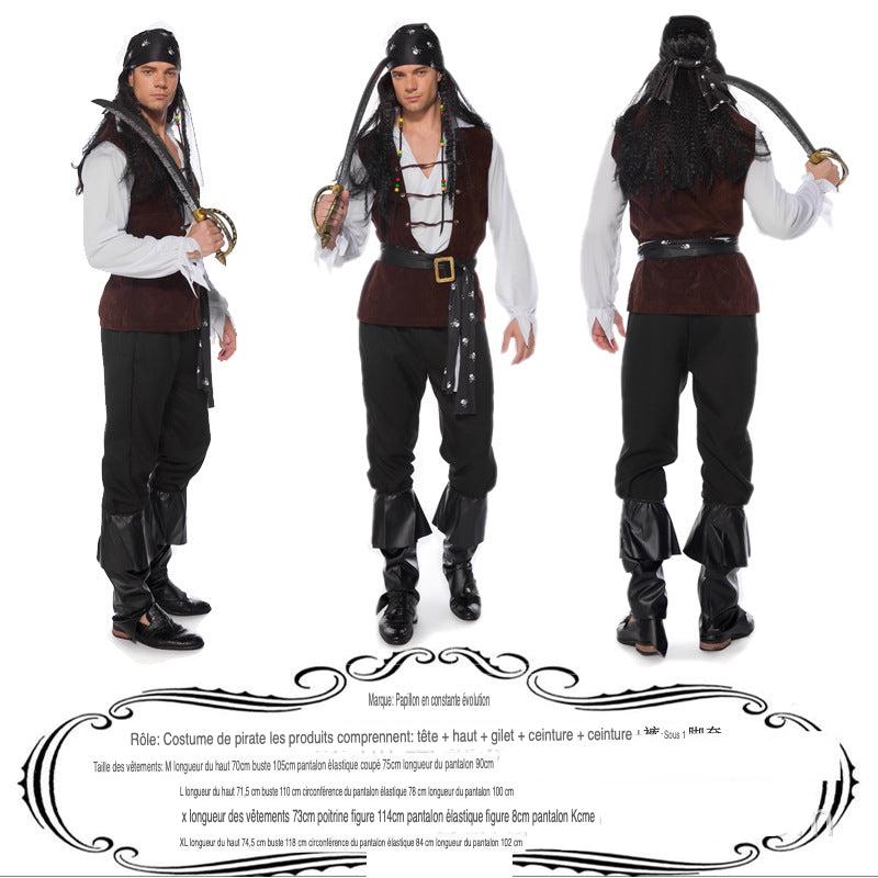 Costume de pirate des Caraïbes pour adulte