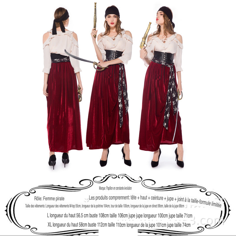 Costume de pirate des Caraïbes pour adulte