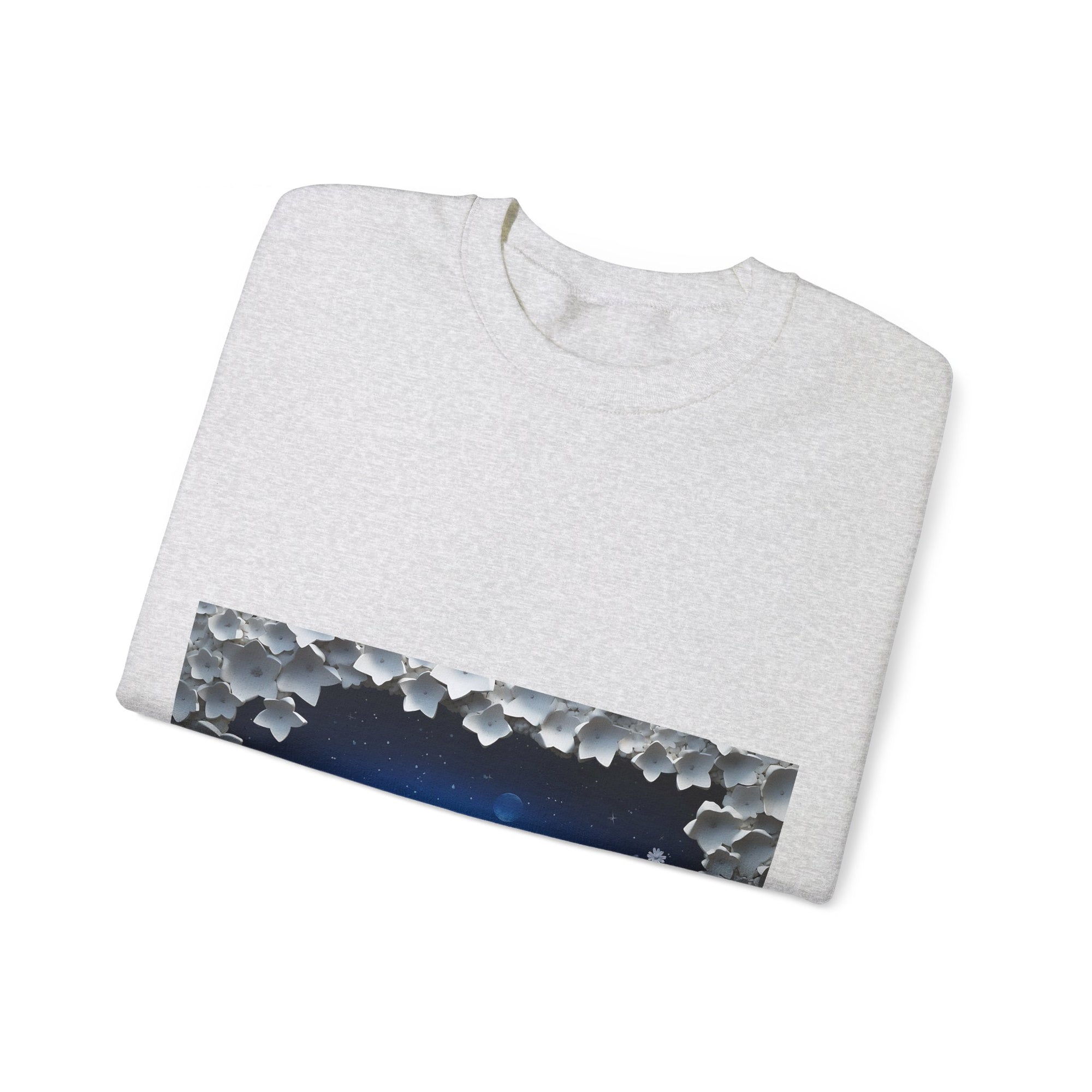 Sweat-shirt unisexe à col rond en mélange lourd