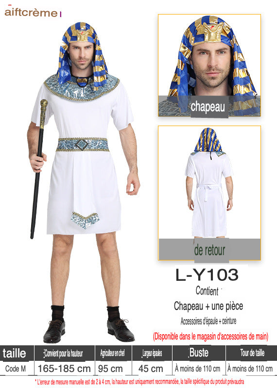 Déguisement égyptien adulte  - Pharaon, Cléopâtre, Roi, Prince