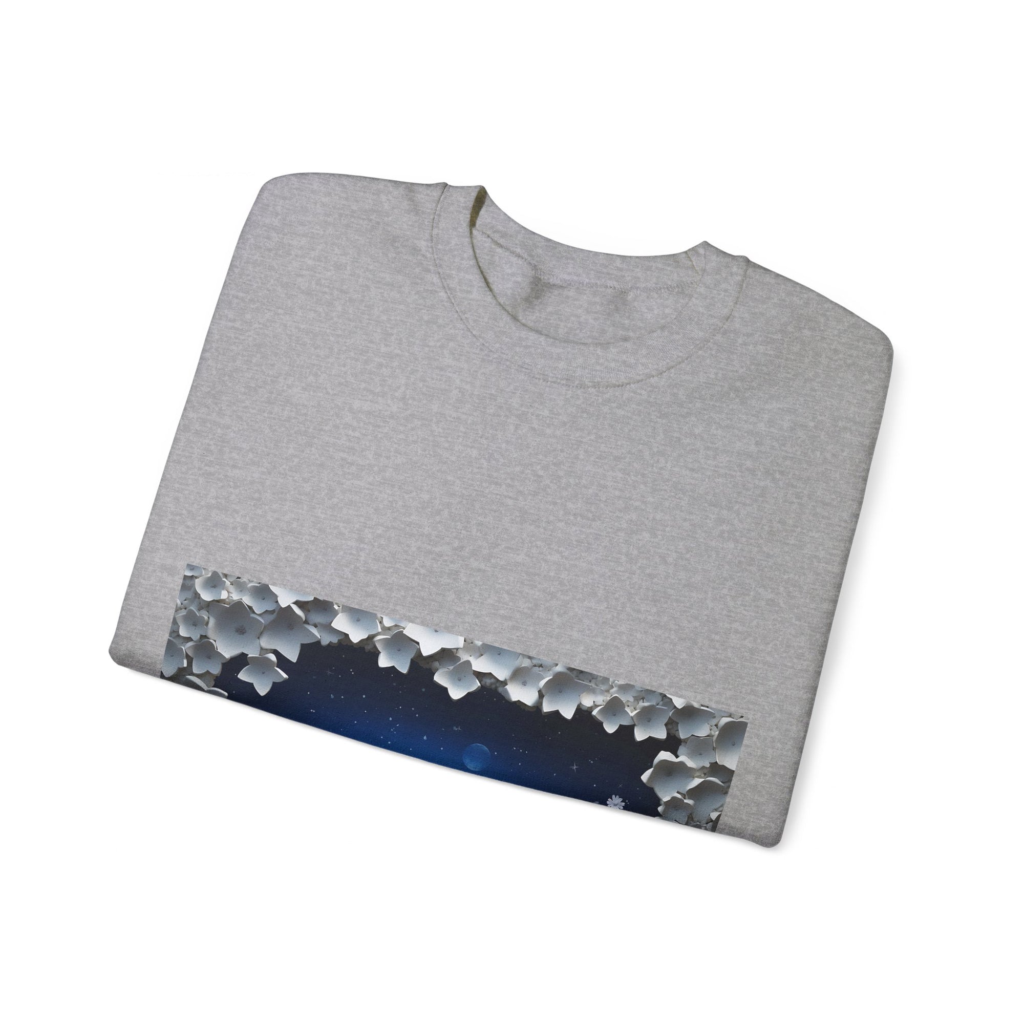 Sweat-shirt unisexe à col rond en mélange lourd