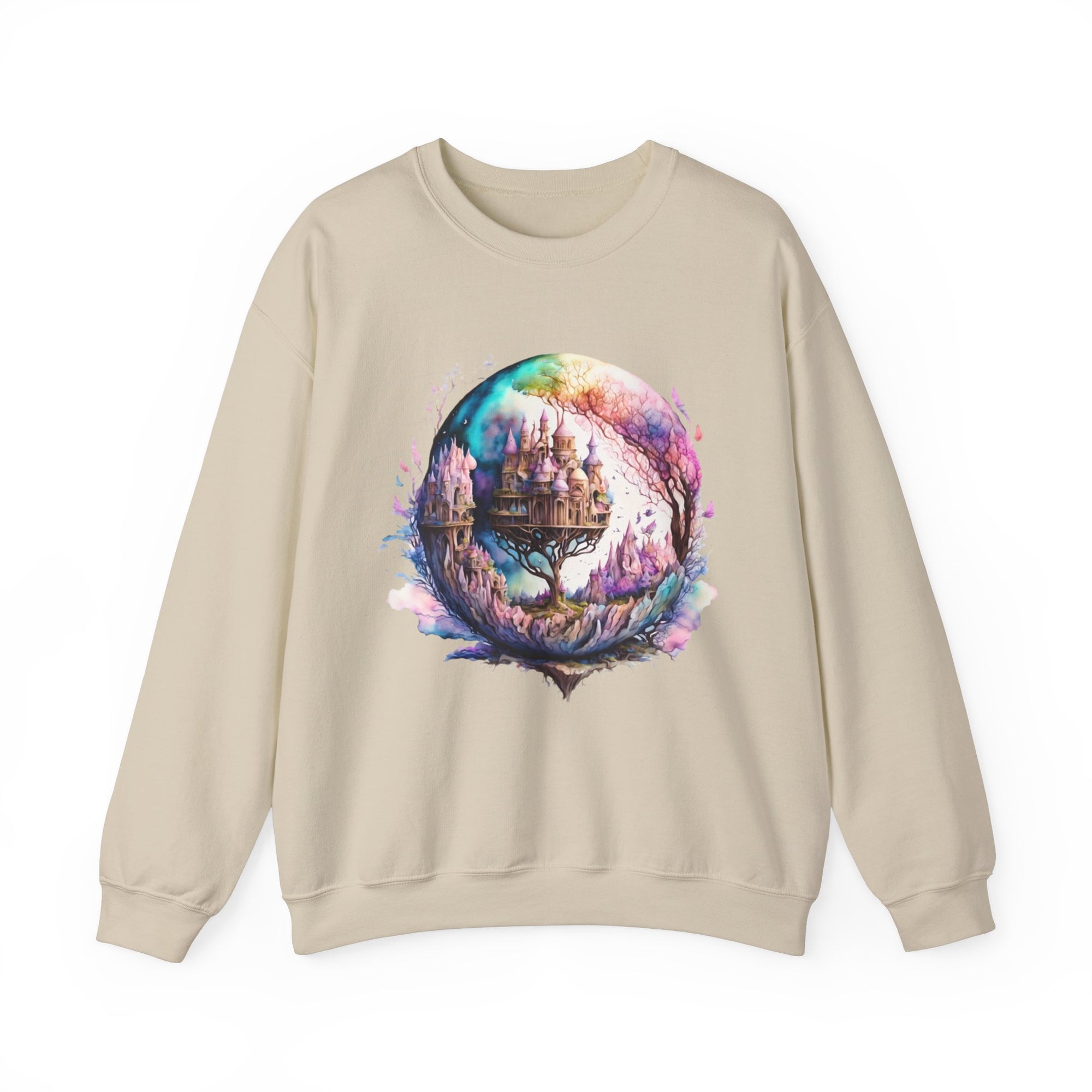 Sweatshirt Unisexe à Col Rond en Mélange Lourd