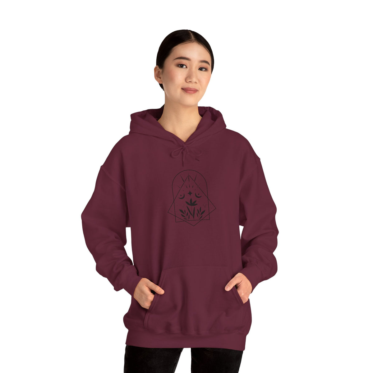 Hoodie Unisexe en mélange lourd