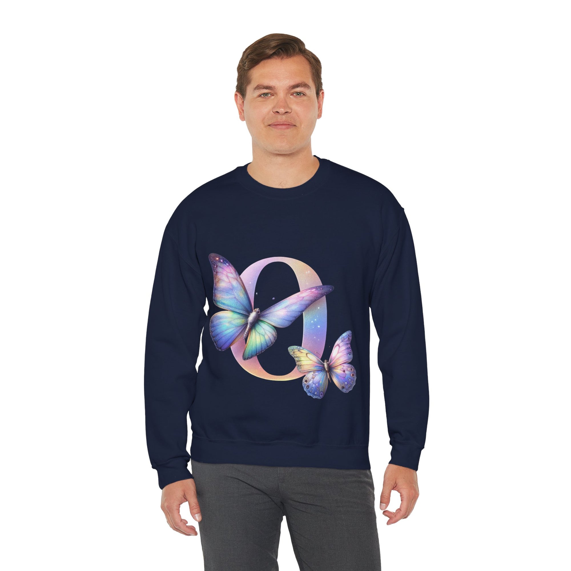 Sweat-shirt unisexe à col rond en mélange lourd