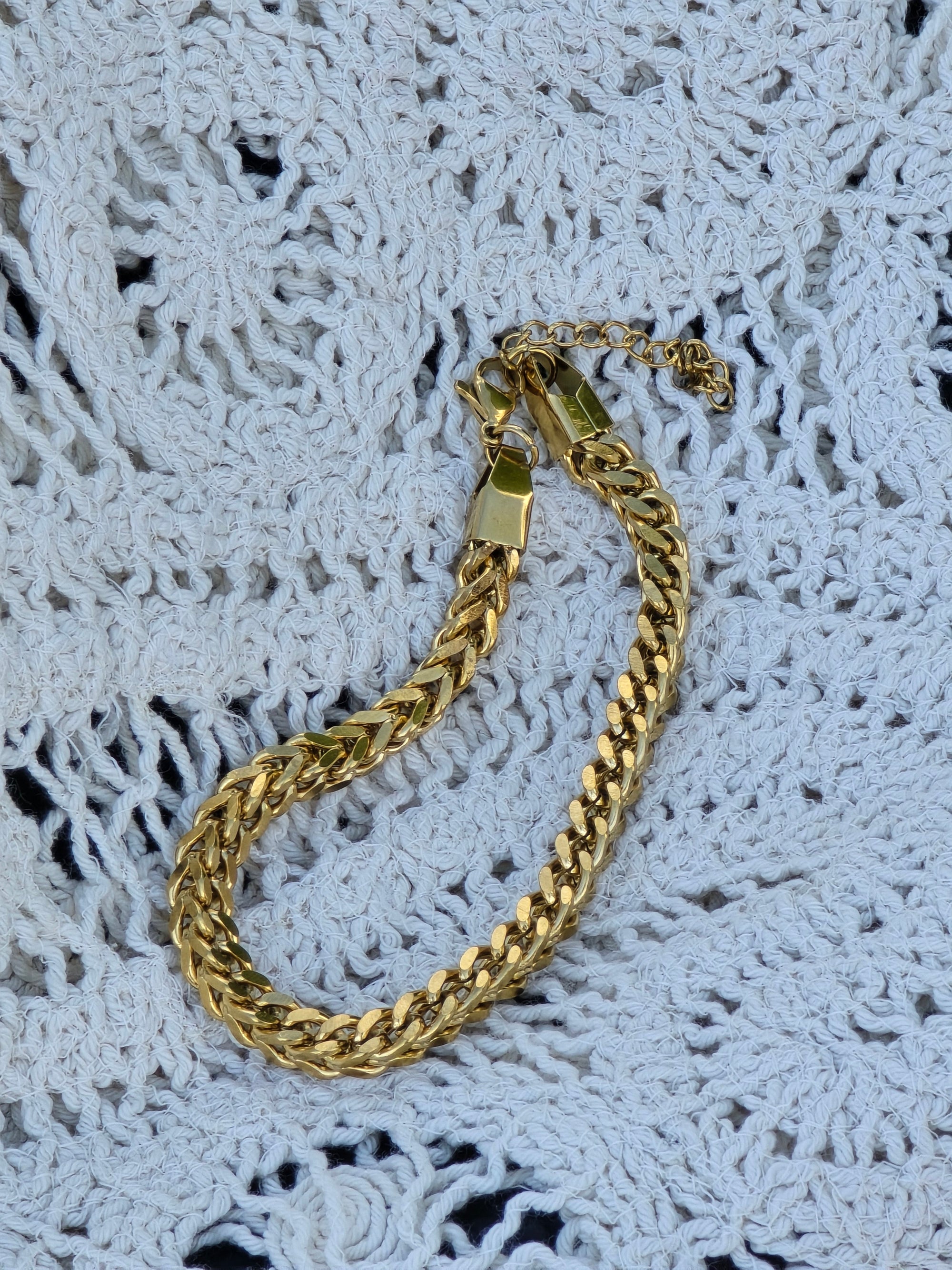 Bracelet Gourmette Doré Classique