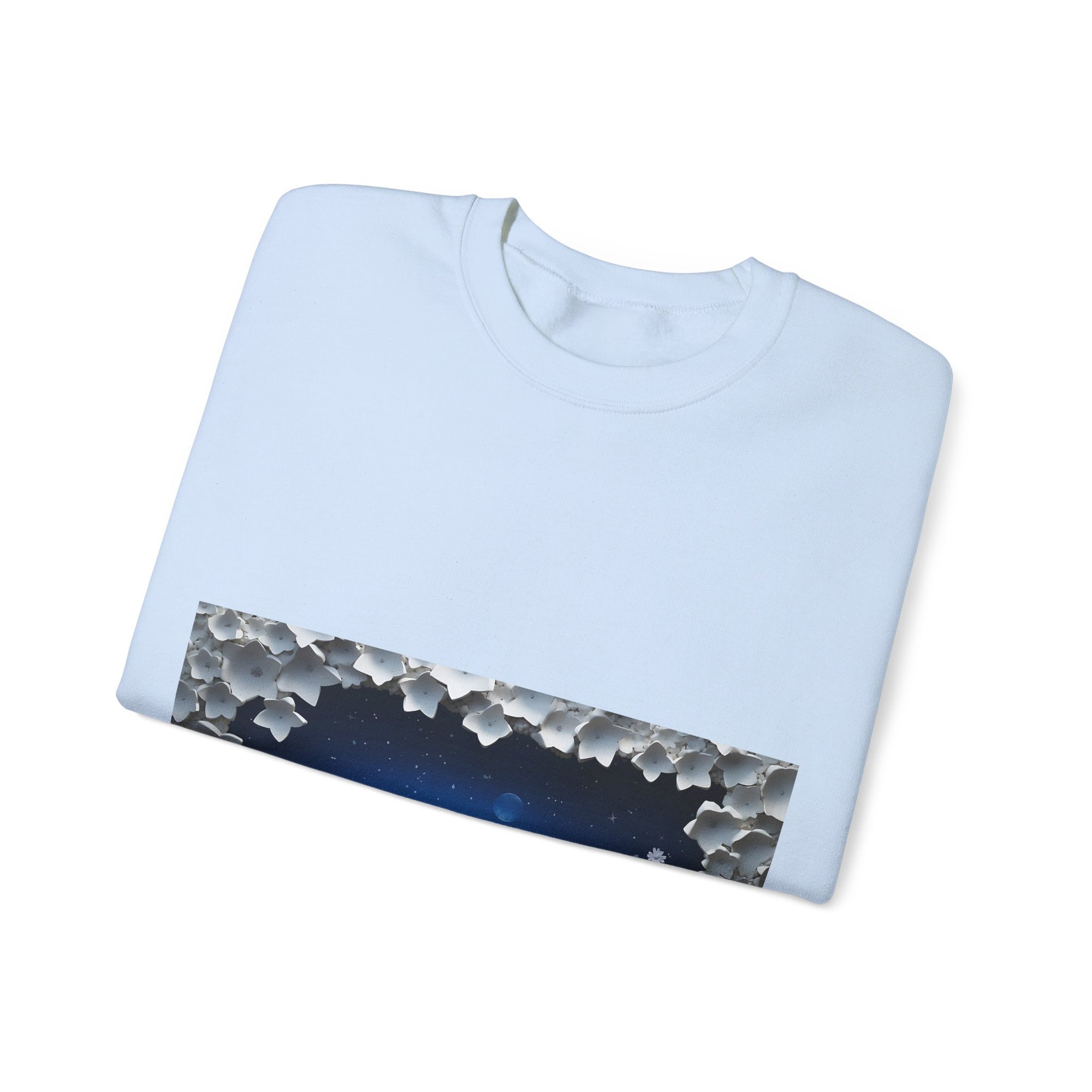 Sweat-shirt unisexe à col rond en mélange lourd