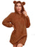 Robe pull en peluche avec capuche à oreilles pour femmes