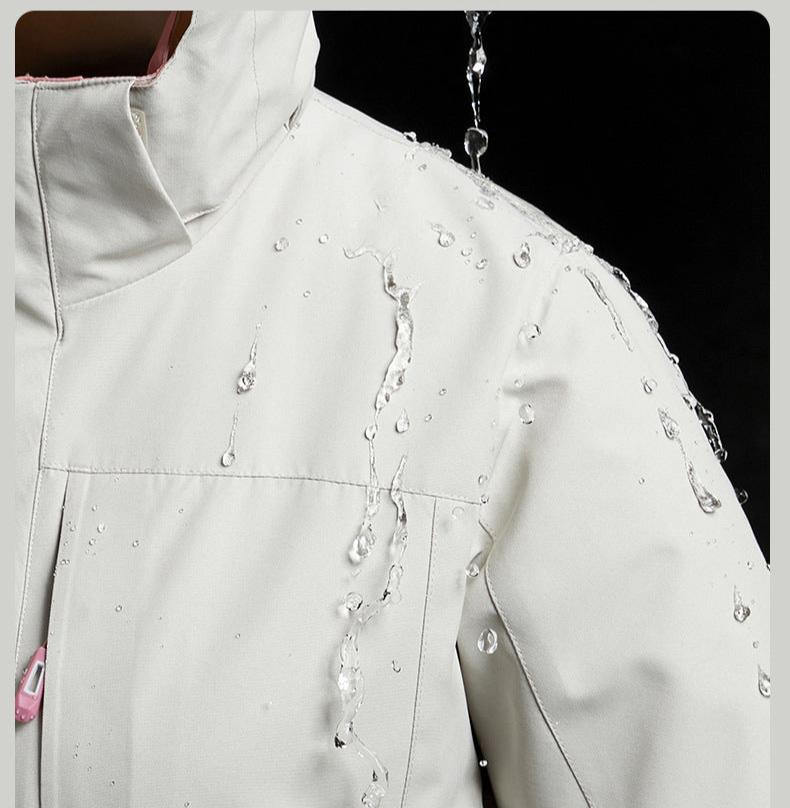 Veste en duvet à fermeture éclair pour hommes et femmes, coupe-vent et imperméable, vêtements chauds de cyclisme en plein air