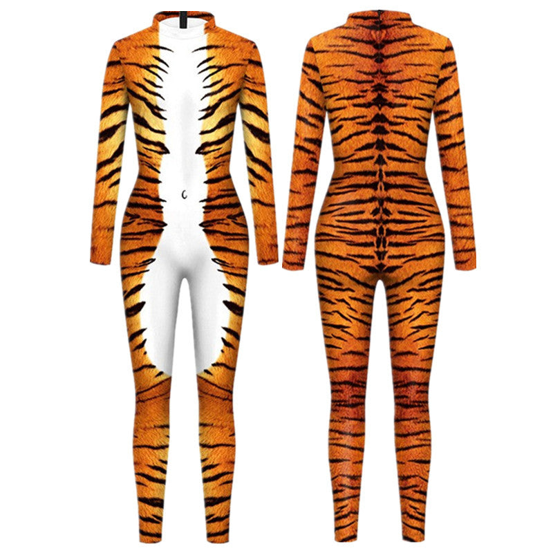 Combinaison imprimé léopard pour cosplay