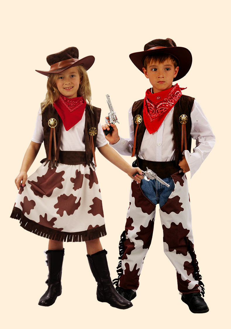 Costume de cow-boy western pour adultes et enfants