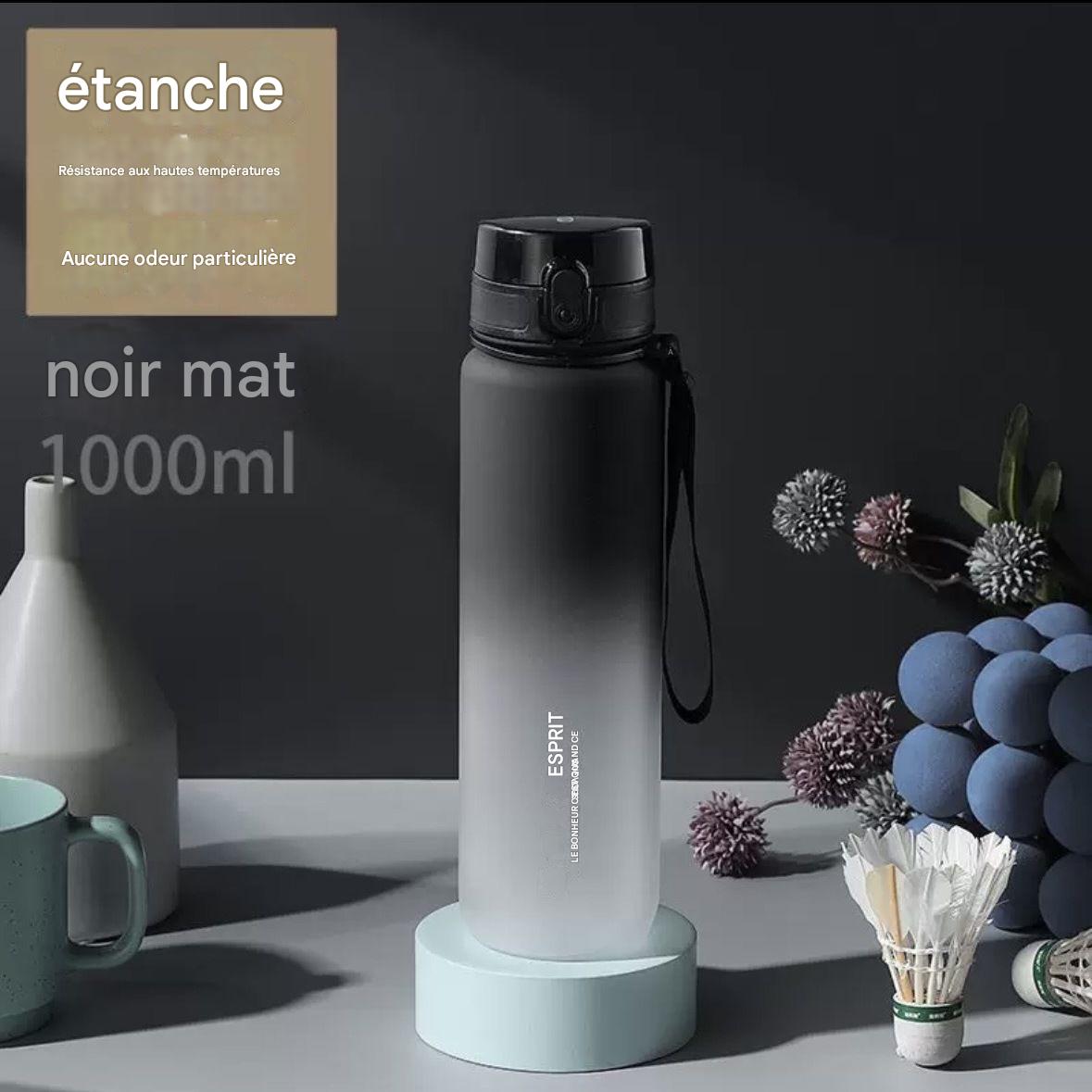 Gourde sportive en plastique à couleur dégradée - 750ml/1000ml